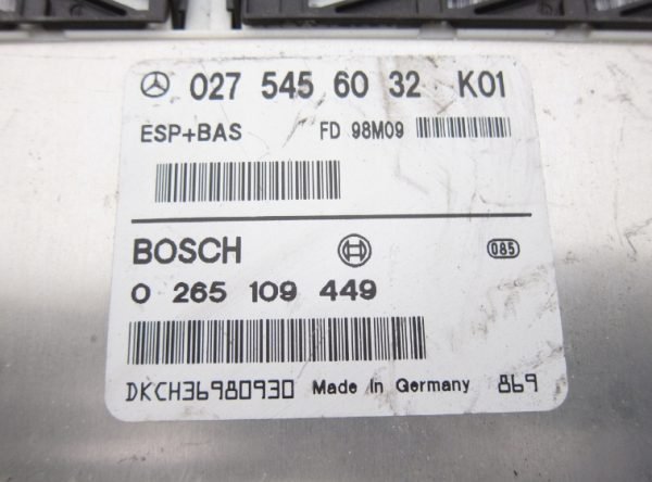 Computadora ECU Mercedes 0265109449 0275456032 - Imagen 3