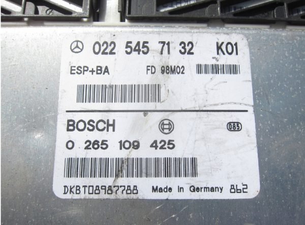 Computadora ECU Mercedes 0265109425 0225457132 - Imagen 3