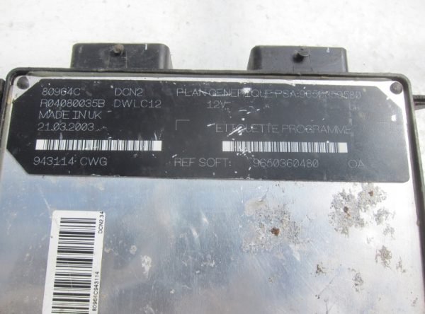 Computadora Citroën 9650359580 9650360480 R04080035B - Imagen 6