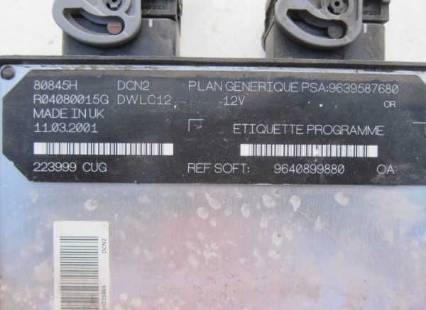 Computadora Peugeot R04080015G 9639587680 9640899880 - Imagen 5