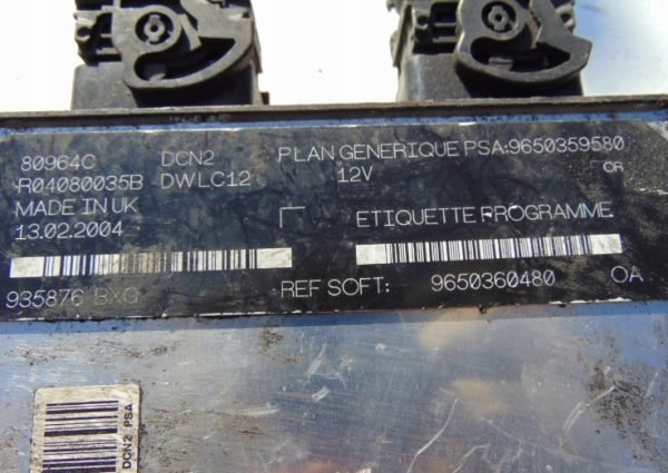 Computadora CITROEN R04080035B 9650360480 9650359580 - Imagen 5