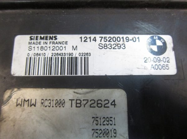 Computadora Mini Cooper S118012001M 7526784 12147520019-01 - Imagen 2