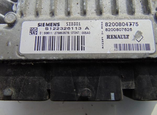 Computadora Renault S122326113A 8200804775 SID301 - Imagen 2