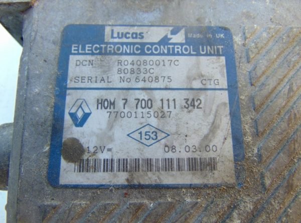 Computadora Renault 7700115027 7700111342 R04080017C - Imagen 3