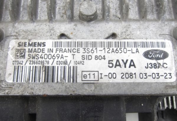 Computadora Ford 3S61-12ª650LA 5WS40069A TSID 804 - Imagen 4