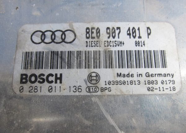 Computadora Audi 0281011136 8E0907401P - Imagen 3