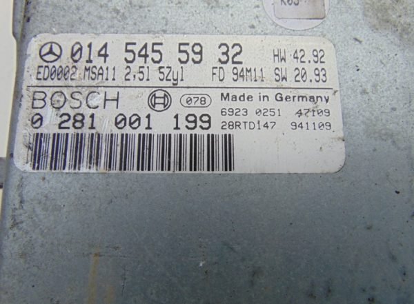 Computadora Mercedes Benz 0145455932 0281001199 - Imagen 3