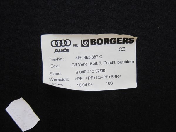 Embellecedor Lateral Maletero Audi A6 C6 Sedan 4F5863887C - Imagen 5