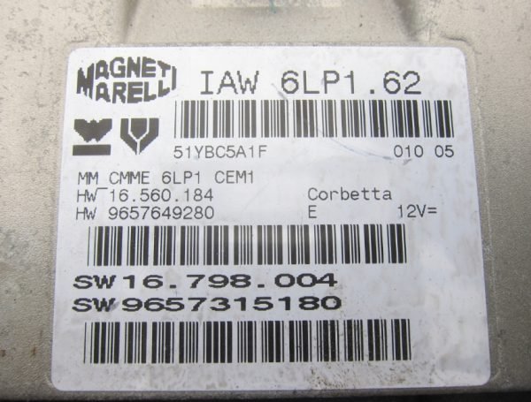 Computadora Ecu Centralita Peugeot 9657315180 9657649280 IAW6LP1.62 - Imagen 2