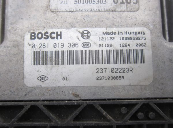 Computadora Ecu Centralita Renault 0281019306 237102223R - Imagen 3