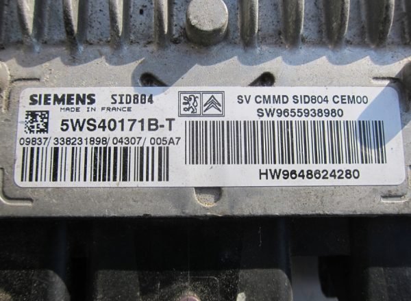 Computadora Ecu Centralita Peugeot Citroën 5WS40171B-T 9655938980 - Imagen 2