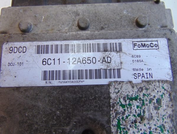 Computadora Ecu Centralita FORD 6C11-12A650-AD 9DCD - Imagen 3