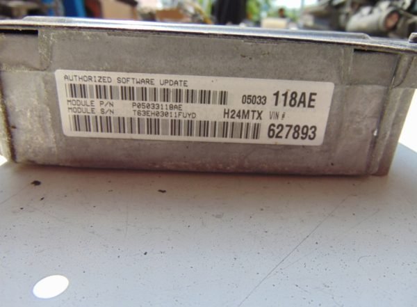 Computadora Ecu Centralita Chrysler H24MTX P05033118AE - Imagen 3