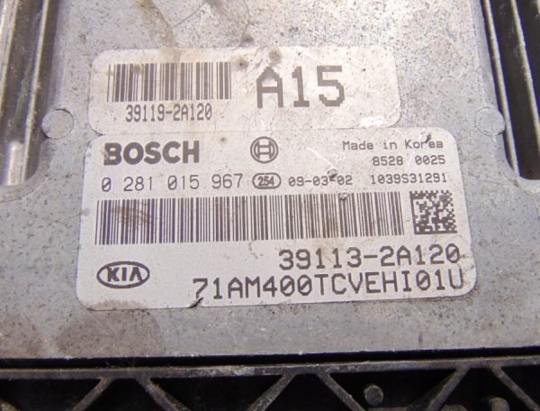 Computadora Ecu Centralita KIA 0281015967 39113-2A120 - Imagen 3