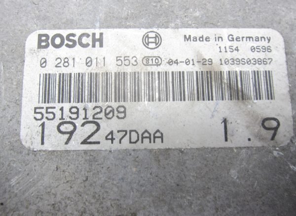 Computadora Ecu Centralita Fiat Stilo 0281011553 55191209 - Imagen 3