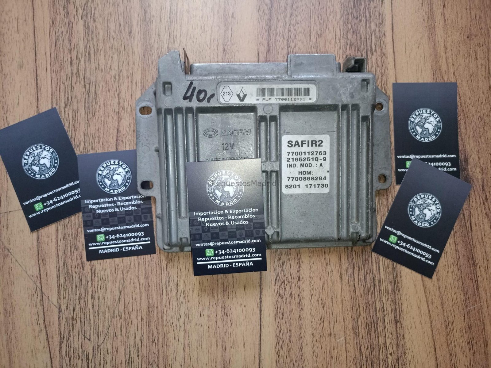 Computadora Ecu Centralita Renault Clío II 1.2 7700112763 7700868294 SAGEM SAFIR 2 35 PIN - Imagen 4