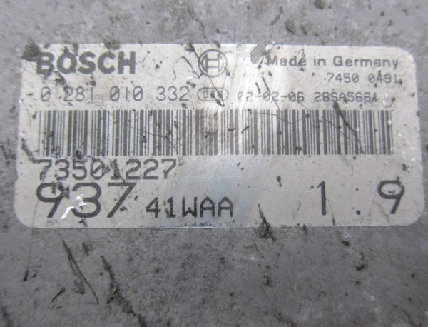Computadora Ecu Centralita Alfa Romeo 147 0281010332 73501227 - Imagen 3