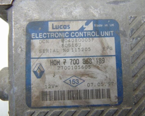 Computadora Ecu Centralita Renault R04080005F 7700868189 - Imagen 3