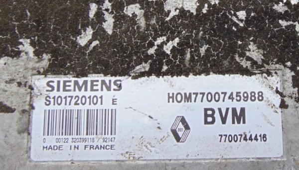 Computadora Ecu Centralita Renault S101720101E 7700745988 - Imagen 2