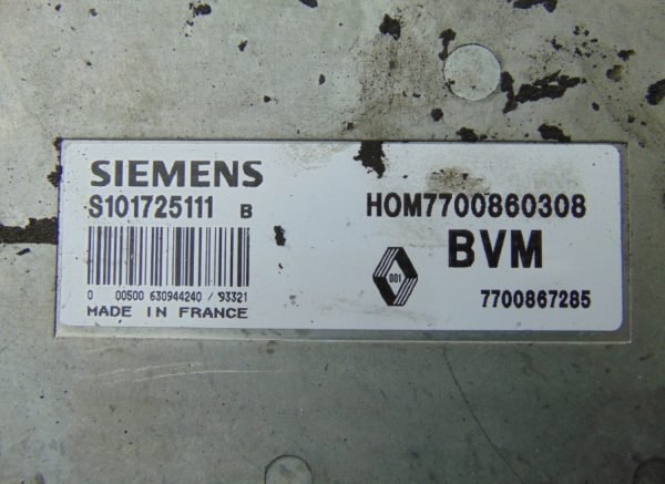 Computadora Ecu Centralita Renault S101725111B 7700860308 7700867285 - Imagen 3