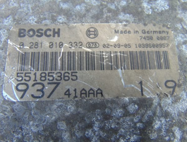 Computadora Ecu Centralita Alfa Romeo 147 0281010332 55185365 - Imagen 2