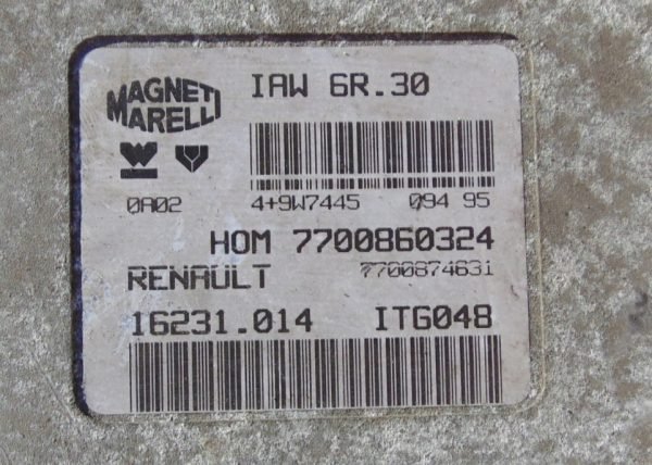 Computadora Ecu Centralita Renault Twingo 1.2 IAW6R.30 7700860324 - Imagen 3