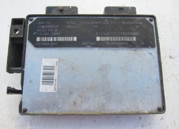 Computadora Ecu Centralita Peugeot R04080022E 9639587680 9640900080