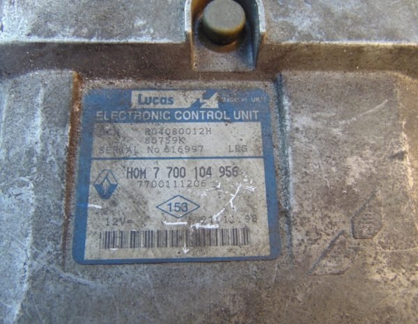 Computadora Ecu Centralita Renault 7700111206 7700104956 R04080012H - Imagen 3