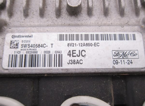 Computadora Ecu Centralita Ford 5WS40584C-T 8V21-12A650-EC - Imagen 3