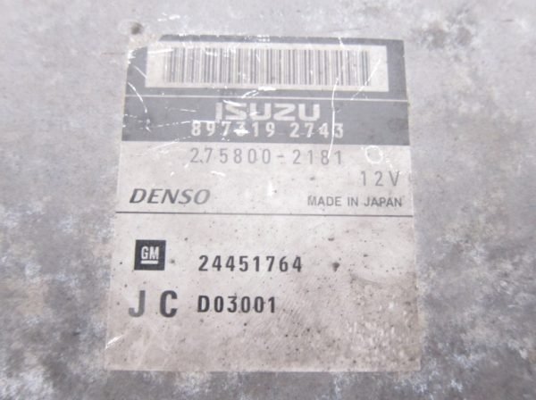 Computadora Ecu Centralita Opel Vectra 275800-2181 8973192743 24451764 - Imagen 3