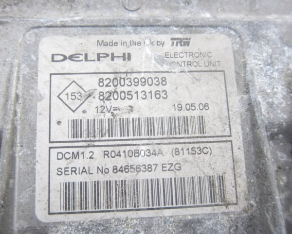 Computadora Ecu Centralita Renault 1.5Dci 8200513163 8200399038 - Imagen 2