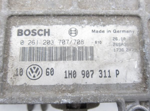 Computadora Ecu Centralita Volkswagen 0261203707/708 1H0907311P - Imagen 3