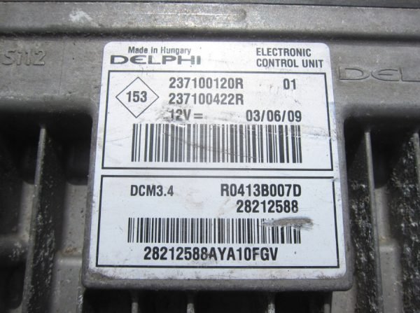 Computadora Ecu Centralita Renault 237100120R 28212588 - Imagen 3