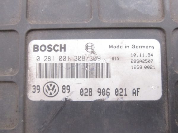 Computadora Ecu Centralita Volkswagen Golf 0281001308/309 028906021AF - Imagen 3