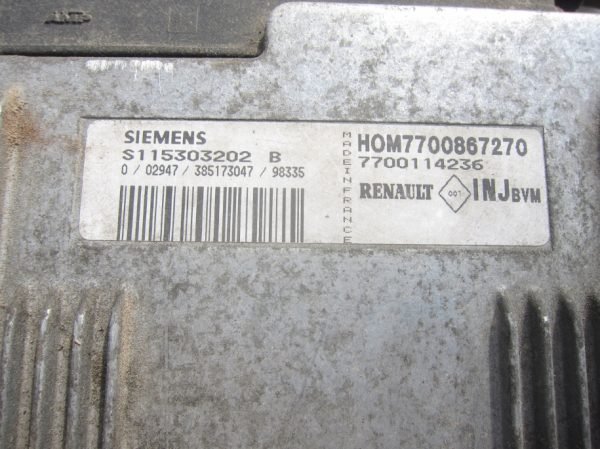 Computadora Ecu Centralita Renault S115303202B 7700867270 7700114236 - Imagen 2