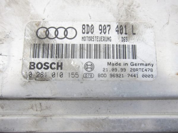 Computadora Ecu Centralita Audi 0281010155 8D0907401L - Imagen 3