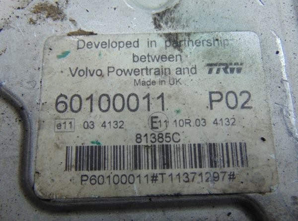 Computadora ECU Centralita Renault Volvo TRW 60100011 P02 P60100011 - Imagen 2