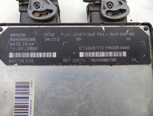 Computadora Ecu Centralita Fiat R04080028B 9641390180 9644506780 - Imagen 4