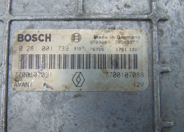 Computadora Ecu Centralita Renault 0281001739 7700107091 7700107088 - Imagen 2