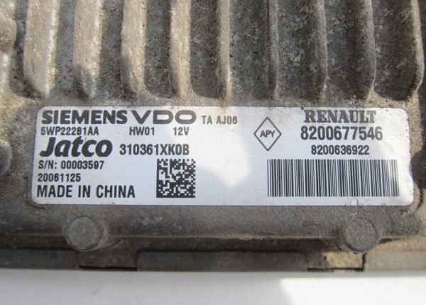 Computadora Centralita Ecu Renault 8200677546 8200636922 5WP22281AA - Imagen 2