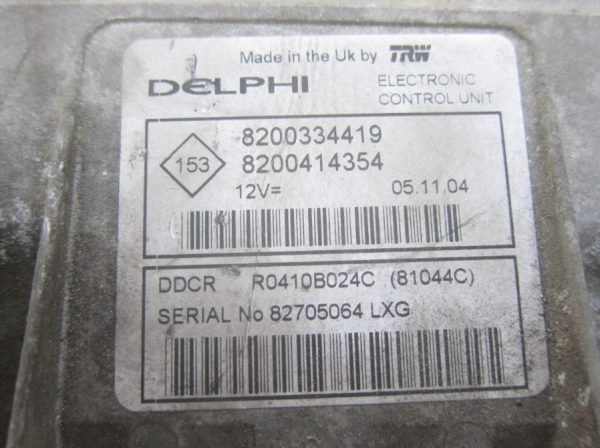 Computadora Centralita Ecu Renault 1.5dci 8200334419 8200414354 - Imagen 2