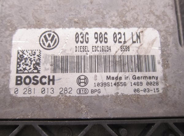 Computadora Centralita Ecu Volkswagen 0281013282 03G906021LN - Imagen 2