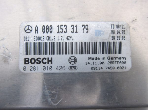 Computadora Centralita Ecu Mercedes Benz 0281010426 A0001533179 - Imagen 2