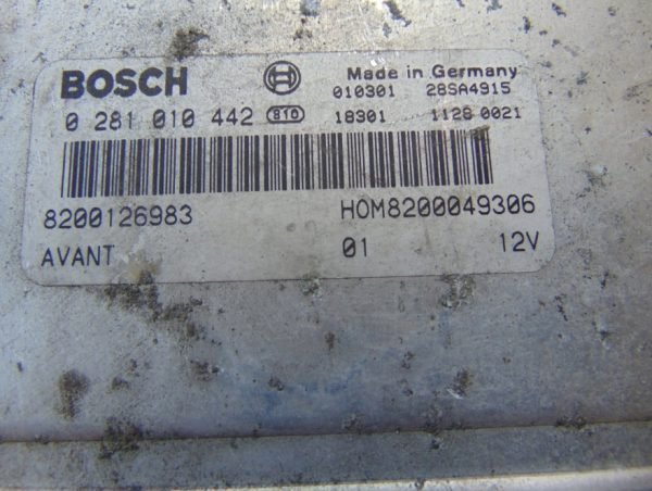Computadora Centralita Ecu Renault 0281010442 8200126983 8200049306 - Imagen 2