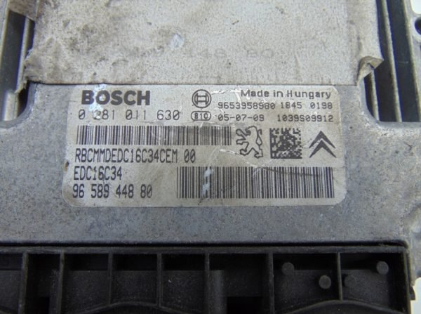 Computadora Centralita Ecu Peugeot Citroën 1.6 0281011630 9658944880 - Imagen 2