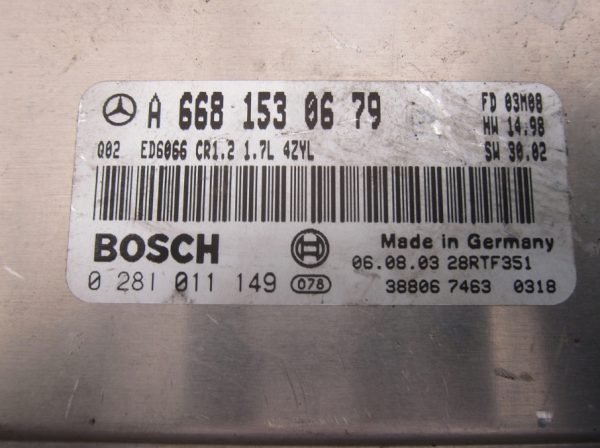Computadora Centralita Ecu Mercedes Benz A6681530679 0281011149 - Imagen 2