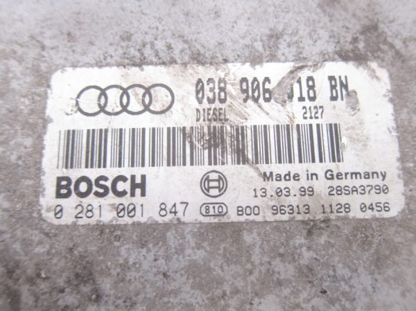 Computadora Centralita Ecu Audi 0281001847 038906018BN - Imagen 2
