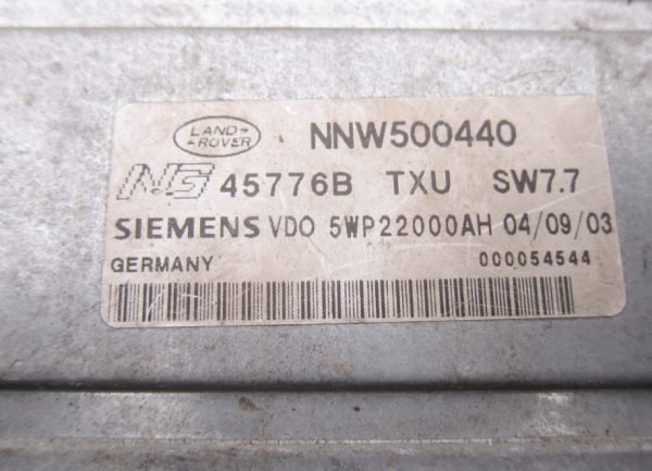 Computadora Centralita Ecu Land Rover NNW500440 5WP22000AH - Imagen 2