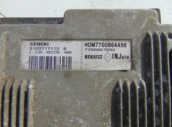 Computadora Centralita Ecu Renault S103717115B 7700864458 7700867292 - Imagen 2