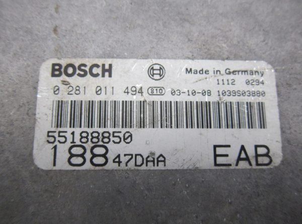 Computadora Centralita Ecu Fiat 0281011494 55188850 - Imagen 2